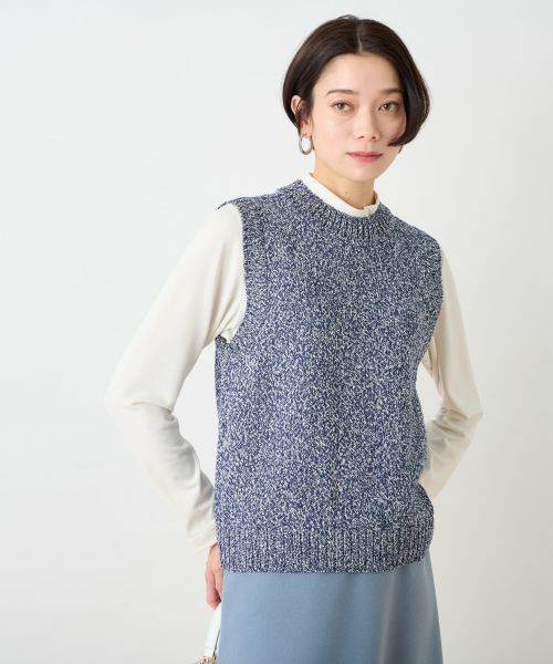 CARA O CRUZ / キャラ・オ・クルス テーラードジャケット | 杢調ニットベスト | 詳細14