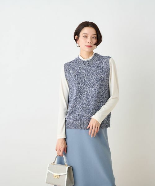 CARA O CRUZ / キャラ・オ・クルス テーラードジャケット | 杢調ニットベスト | 詳細15