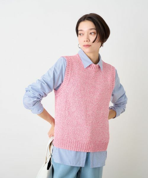 CARA O CRUZ / キャラ・オ・クルス テーラードジャケット | 杢調ニットベスト | 詳細2