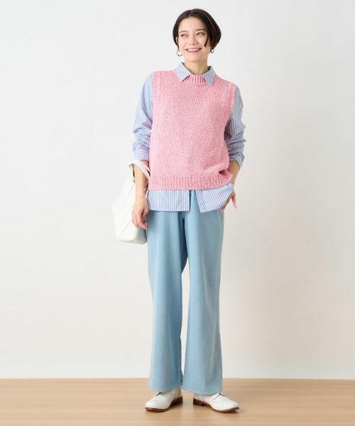 CARA O CRUZ / キャラ・オ・クルス テーラードジャケット | 杢調ニットベスト | 詳細3