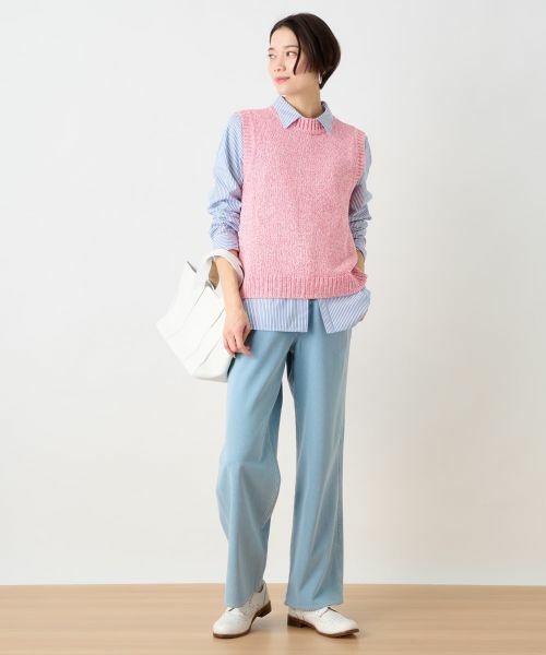 CARA O CRUZ / キャラ・オ・クルス テーラードジャケット | 杢調ニットベスト | 詳細4