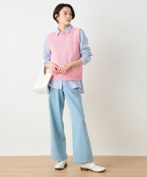 CARA O CRUZ / キャラ・オ・クルス テーラードジャケット | 杢調ニットベスト | 詳細5