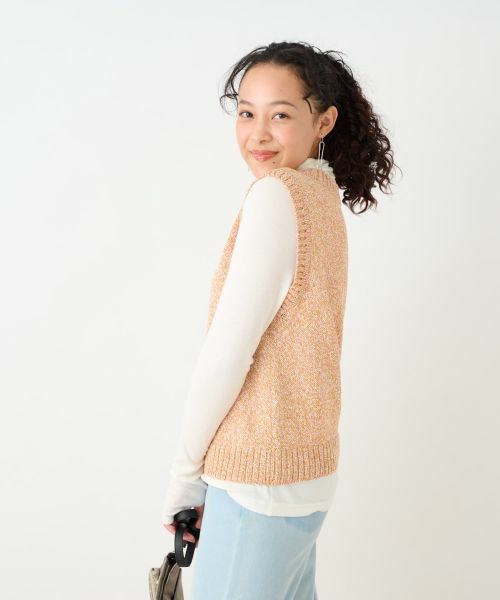 CARA O CRUZ / キャラ・オ・クルス テーラードジャケット | 杢調ニットベスト | 詳細7