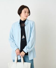 CARA O CRUZ / キャラ・オ・クルス シャツ・ブラウス | 洗える タックブラウス