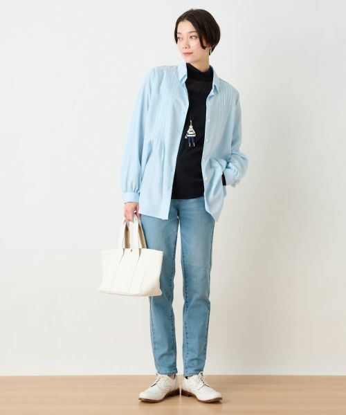 CARA O CRUZ / キャラ・オ・クルス シャツ・ブラウス | 洗える タックブラウス | 詳細10