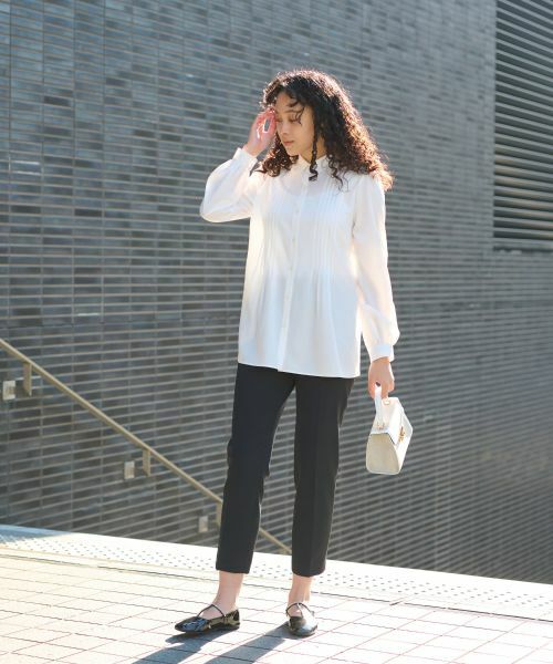 CARA O CRUZ / キャラ・オ・クルス シャツ・ブラウス | 洗える タックブラウス | 詳細17