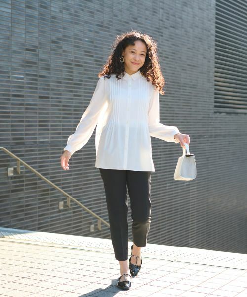 CARA O CRUZ / キャラ・オ・クルス シャツ・ブラウス | 洗える タックブラウス | 詳細18