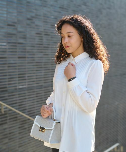 CARA O CRUZ / キャラ・オ・クルス シャツ・ブラウス | 洗える タックブラウス | 詳細2