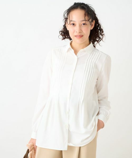 CARA O CRUZ / キャラ・オ・クルス シャツ・ブラウス | 洗える タックブラウス | 詳細24