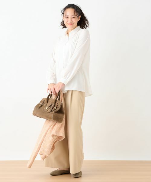 CARA O CRUZ / キャラ・オ・クルス シャツ・ブラウス | 洗える タックブラウス | 詳細25