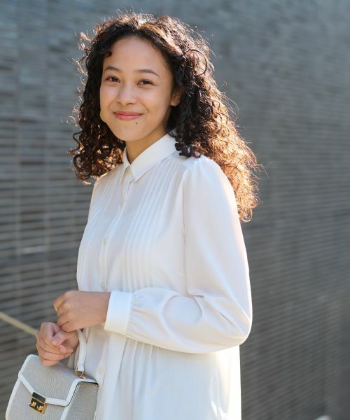 CARA O CRUZ / キャラ・オ・クルス シャツ・ブラウス | 洗える タックブラウス | 詳細3