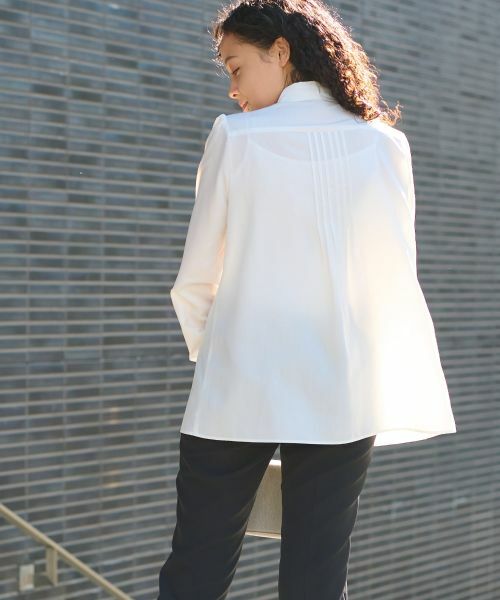 CARA O CRUZ / キャラ・オ・クルス シャツ・ブラウス | 洗える タックブラウス | 詳細6