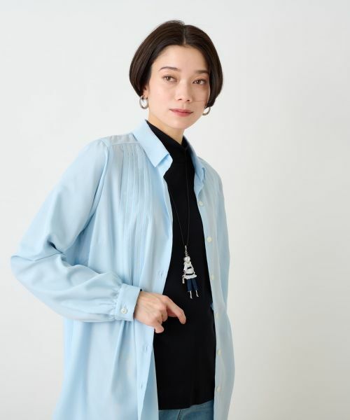 CARA O CRUZ / キャラ・オ・クルス シャツ・ブラウス | 洗える タックブラウス | 詳細8