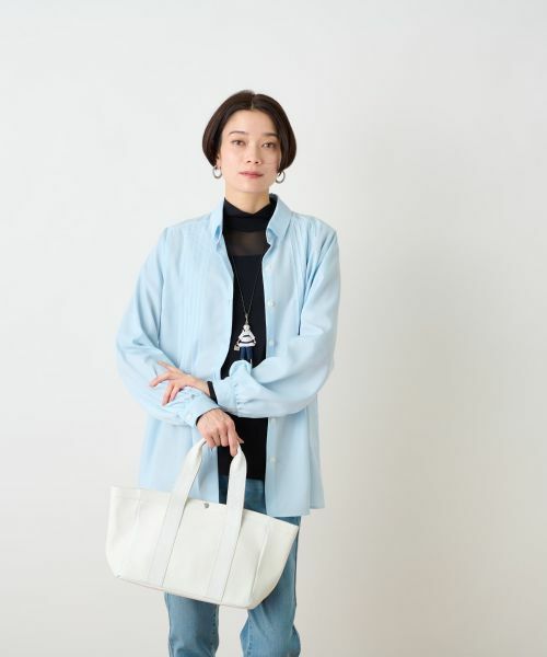 CARA O CRUZ / キャラ・オ・クルス シャツ・ブラウス | 洗える タックブラウス | 詳細9