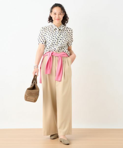 CARA O CRUZ / キャラ・オ・クルス その他パンツ | タックワイドパンツ | 詳細28