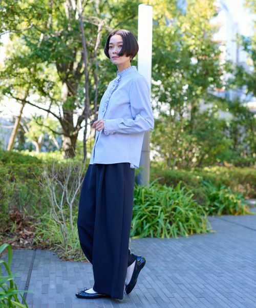 CARA O CRUZ / キャラ・オ・クルス その他パンツ | タックワイドパンツ | 詳細7