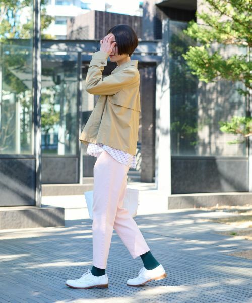 CARA O CRUZ / キャラ・オ・クルス テーラードジャケット | 撥水トレンチ風ショートジャケット | 詳細12