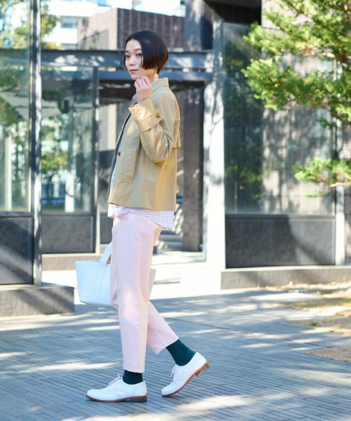 CARA O CRUZ / キャラ・オ・クルス テーラードジャケット | 撥水トレンチ風ショートジャケット | 詳細13