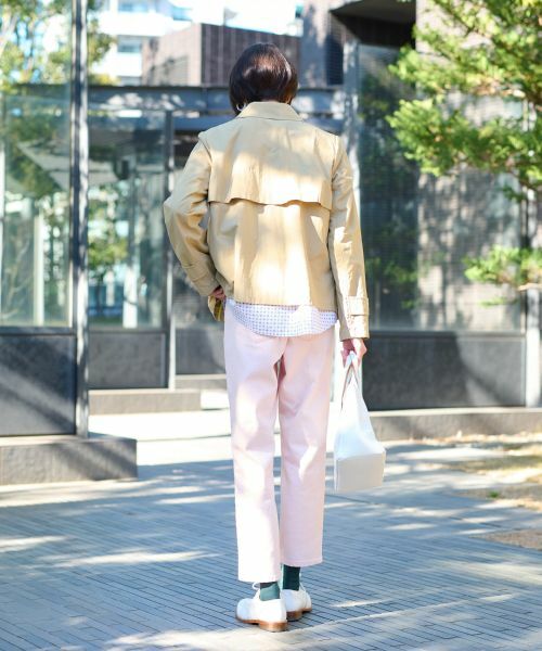 CARA O CRUZ / キャラ・オ・クルス テーラードジャケット | 撥水トレンチ風ショートジャケット | 詳細14