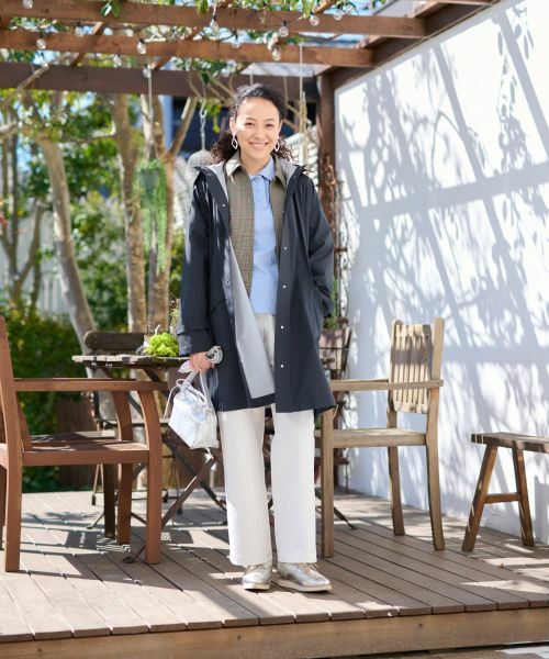 CARA O CRUZ / キャラ・オ・クルス その他アウター | のびのびチェックのジップアップジャケット | 詳細7