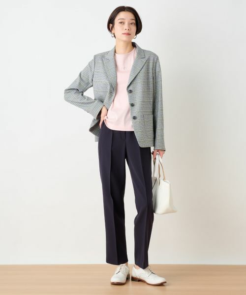 CARA O CRUZ / キャラ・オ・クルス テーラードジャケット | のびのび チェックジャケット | 詳細18