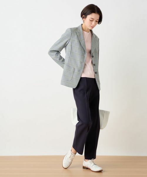 CARA O CRUZ / キャラ・オ・クルス テーラードジャケット | のびのび チェックジャケット | 詳細19