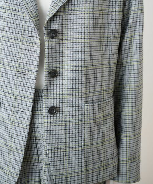 CARA O CRUZ / キャラ・オ・クルス テーラードジャケット | のびのび チェックジャケット | 詳細26