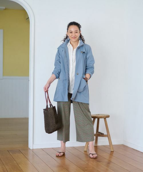 CARA O CRUZ / キャラ・オ・クルス その他パンツ | 後ろウエストゴム のびのびチェックのワイドパンツ | 詳細2