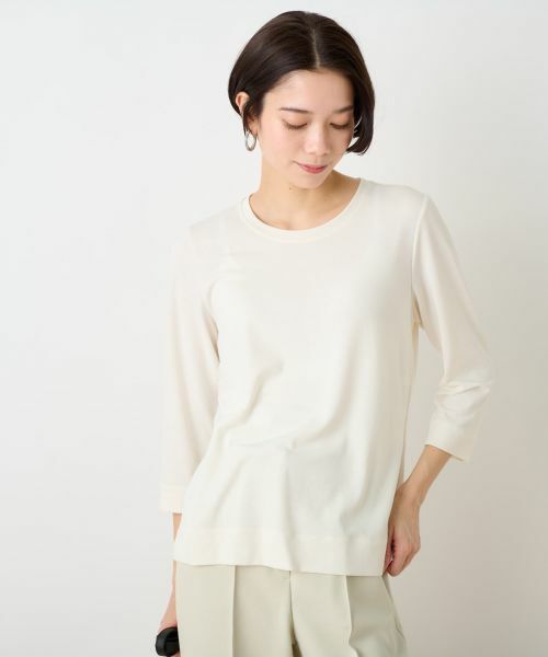 CARA O CRUZ / キャラ・オ・クルス カットソー | 洗える 7分袖カットソー | 詳細16