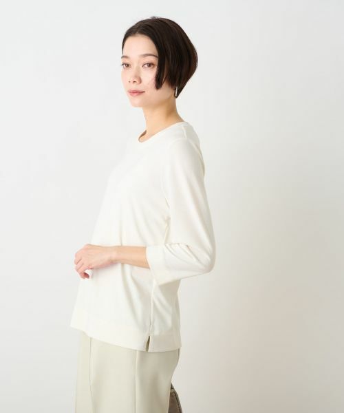 CARA O CRUZ / キャラ・オ・クルス カットソー | 洗える 7分袖カットソー | 詳細17