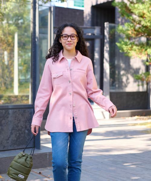 CARA O CRUZ / キャラ・オ・クルス シャツ・ブラウス | 洗える カラーデニムシャツ【セットアップ】 | 詳細10