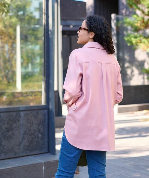 CARA O CRUZ / キャラ・オ・クルス シャツ・ブラウス | 洗える カラーデニムシャツ【セットアップ】 | 詳細13