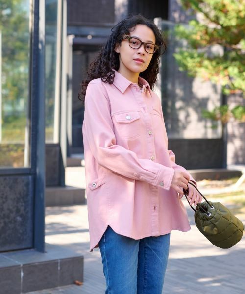 CARA O CRUZ / キャラ・オ・クルス シャツ・ブラウス | 洗える カラーデニムシャツ【セットアップ】 | 詳細9