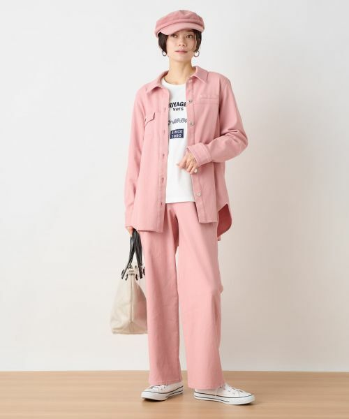 CARA O CRUZ / キャラ・オ・クルス デニムパンツ | 洗える 後ろウエストゴムカラーデニム【セットアップ】 | 詳細9