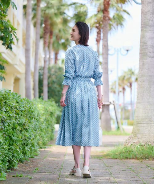 CARA O CRUZ / キャラ・オ・クルス シャツ・ブラウス | 洗える 幾何学柄ブラウス【TROUILLET 】【セットアップ】 | 詳細10