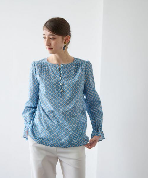 CARA O CRUZ / キャラ・オ・クルス シャツ・ブラウス | 洗える 幾何学柄ブラウス【TROUILLET 】【セットアップ】 | 詳細11