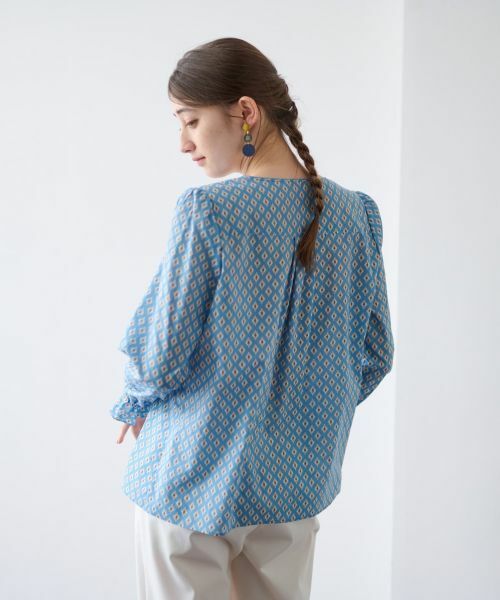 CARA O CRUZ / キャラ・オ・クルス シャツ・ブラウス | 洗える 幾何学柄ブラウス【TROUILLET 】【セットアップ】 | 詳細15