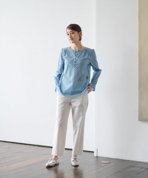 CARA O CRUZ / キャラ・オ・クルス シャツ・ブラウス | 洗える 幾何学柄ブラウス【TROUILLET 】【セットアップ】 | 詳細19