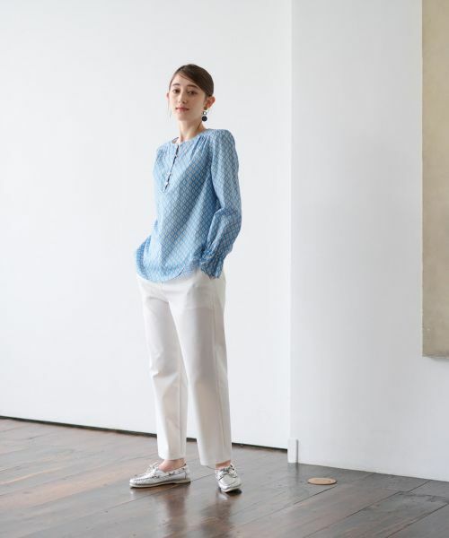 CARA O CRUZ / キャラ・オ・クルス シャツ・ブラウス | 洗える 幾何学柄ブラウス【TROUILLET 】【セットアップ】 | 詳細20