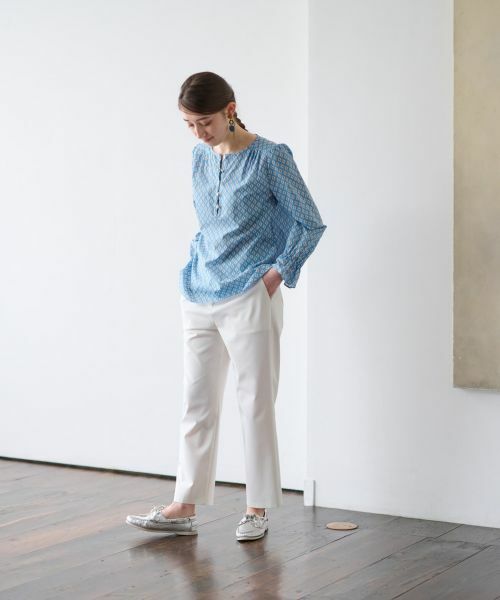 CARA O CRUZ / キャラ・オ・クルス シャツ・ブラウス | 洗える 幾何学柄ブラウス【TROUILLET 】【セットアップ】 | 詳細21