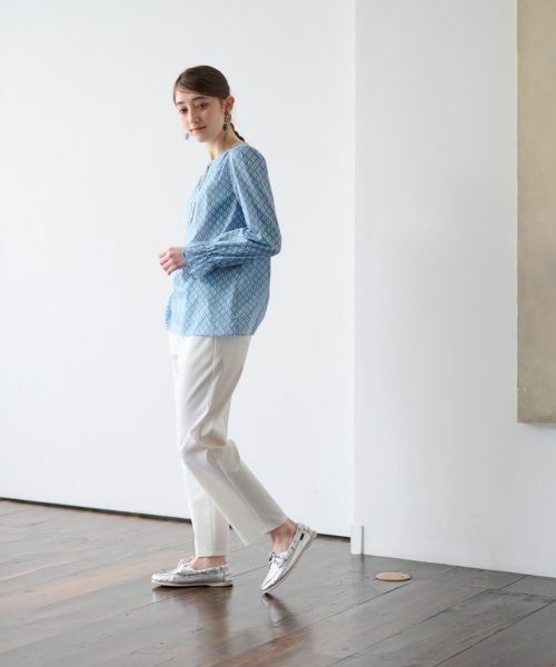 CARA O CRUZ / キャラ・オ・クルス シャツ・ブラウス | 洗える 幾何学柄ブラウス【TROUILLET 】【セットアップ】 | 詳細22