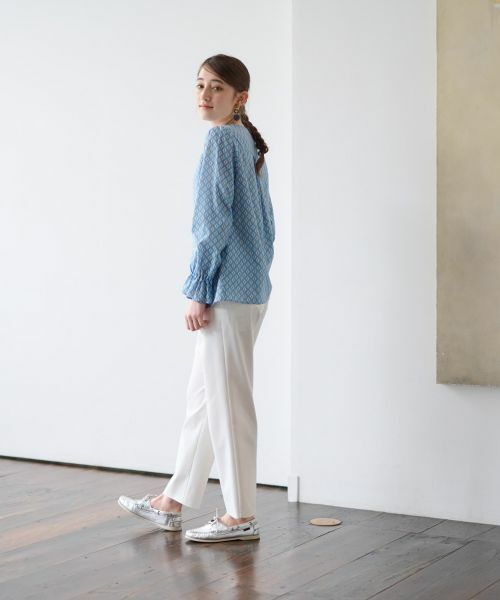 CARA O CRUZ / キャラ・オ・クルス シャツ・ブラウス | 洗える 幾何学柄ブラウス【TROUILLET 】【セットアップ】 | 詳細23