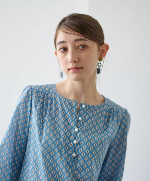 CARA O CRUZ / キャラ・オ・クルス シャツ・ブラウス | 洗える 幾何学柄ブラウス【TROUILLET 】【セットアップ】 | 詳細25