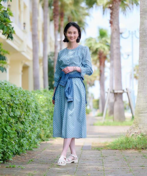 CARA O CRUZ / キャラ・オ・クルス シャツ・ブラウス | 洗える 幾何学柄ブラウス【TROUILLET 】【セットアップ】 | 詳細8