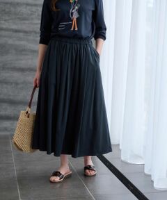 CARA O CRUZ / キャラ・オ・クルス ミニ・ひざ丈スカート | ウエストゴムフレアスカート