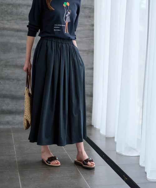 CARA O CRUZ / キャラ・オ・クルス ミニ・ひざ丈スカート | ウエストゴムフレアスカート | 詳細1