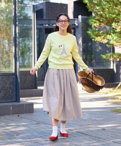 CARA O CRUZ / キャラ・オ・クルス ミニ・ひざ丈スカート | ウエストゴムフレアスカート | 詳細14