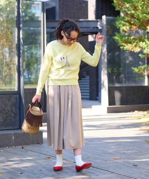 CARA O CRUZ / キャラ・オ・クルス ミニ・ひざ丈スカート | ウエストゴムフレアスカート | 詳細16