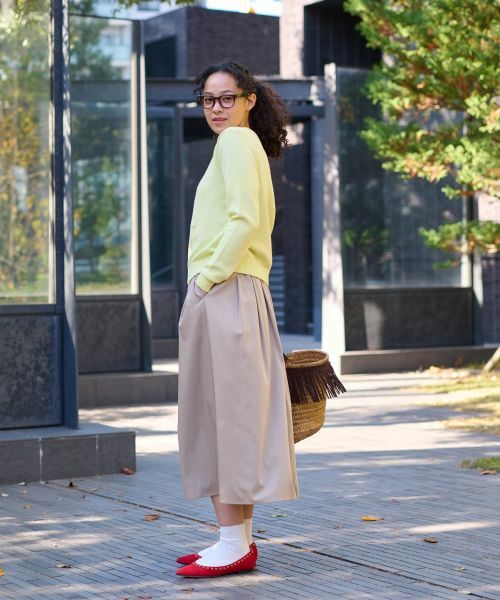 CARA O CRUZ / キャラ・オ・クルス ミニ・ひざ丈スカート | ウエストゴムフレアスカート | 詳細18