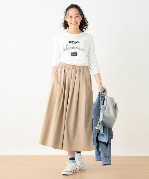 CARA O CRUZ / キャラ・オ・クルス ミニ・ひざ丈スカート | ウエストゴムフレアスカート | 詳細22